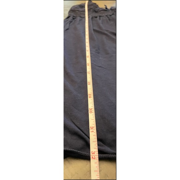 Elegant Navy Lace Trim Nightgown - Picture 8 of 10